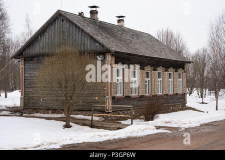 Das Weißrussische Staatliche Museum für Volksarchitektur und bäuerliche Leben der Belarussischen Staatlichen Museum für Volksarchitektur und bäuerliche Leben, Belarus. Stockfoto