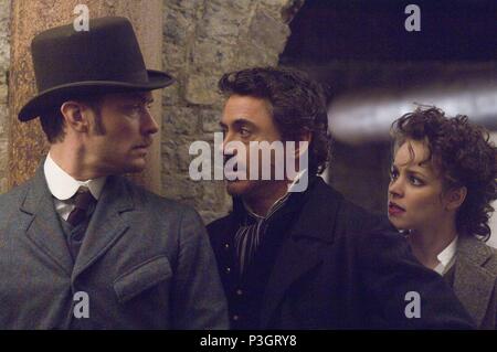 Original Film Titel: SHERLOCK HOLMES. Englischer Titel: SHERLOCK HOLMES. Regisseur: Guy Ritchie. Jahr: 2009. Stars: Robert Downey Jr., Jude Law, Rachel MCADAMS. Credit: SILBER BILDER/Bailey, ALEX/Album Stockfoto