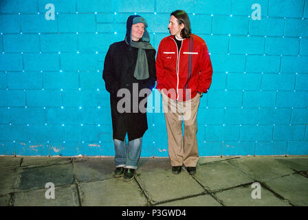 Guy Chadwick und Terry Bickers vom House of Love, fotografiert am South Bank März 2005, London, England, Großbritannien. Stockfoto