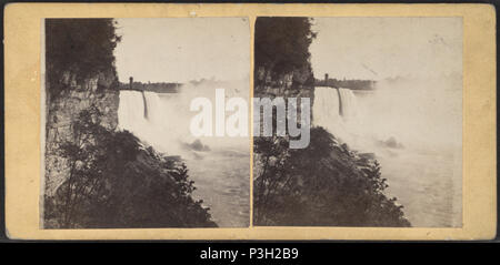 362 Blick auf die Niagara Fälle von den Ufern des Flusses, die von Samuel Maurer Stockfoto