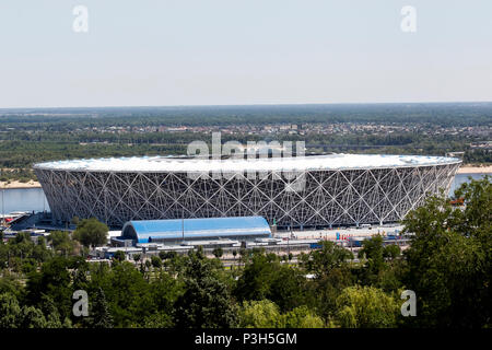 Wolgograd, Russland. 18 Jun, 2018. Eine allgemeine Ansicht von Wolgograd Arena vor dem 2018 FIFA World Cup Gruppe G Match zwischen Tunesien und England in Wolgograd Arena am 18. Juni 2018 in Wolgograd, Russland. (Foto von Daniel Chesterton/phcimages.com) Credit: PHC Images/Alamy leben Nachrichten Stockfoto