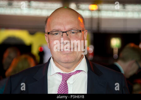 Hannover, Deutschland. 11 Juni, 2018. Peter Altmaier, Bundesminister für Wirtschaft, Eröffnung, Willkommen bei Nacht, CeBIT internationale Messe in Hannover, 11.06.2018. | Verwendung der weltweiten Kredit: dpa/Alamy leben Nachrichten Stockfoto