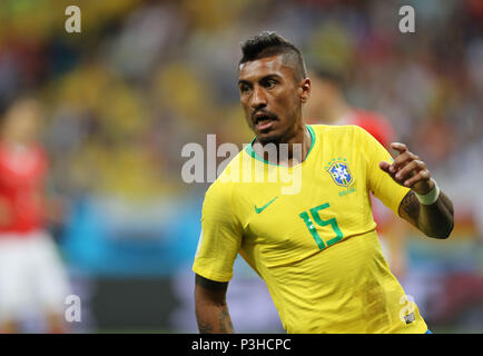 Rostow-am-Don, Russland. 17 Juni, 2018. Paulinho (BRA) Fußball: FIFA WM 2018 Gruppe E Russland Match zwischen Brasilien 1-1 Schweiz bei Rostow Arena in Rostow-am-Don, Russland. Quelle: LBA/Alamy leben Nachrichten Stockfoto