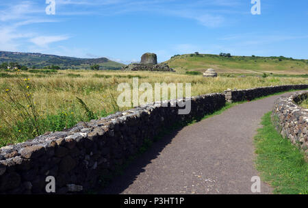 Prähistorische Festung Nuraghe Santu Antine, in der Nähe von Torralba, Sardinien, Italien Stockfoto