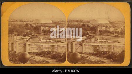 . Westlich von Salt Lake City, von Arsenal Hill, south-west. Oquirrh oder West Berge in der Ferne. Alternative Titel: Blick auf die Great West von der Missouri River in den Pazifischen Ozean, Oregon Serie. Abdeckung: 1863?-1880?. Digitale Element veröffentlicht 1-25 2006; 2-13-2009 aktualisiert. 379 Westlich von Salt Lake City, von Arsenal Hill, south-west. Oquirrh oder West Berge in der Ferne, von Savage, C.R. (Charles Roscoe), 1832-1909 Stockfoto