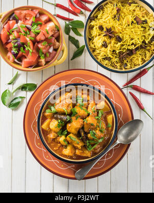 Cape Malay Chicken Curry. Südafrika Essen Stockfoto