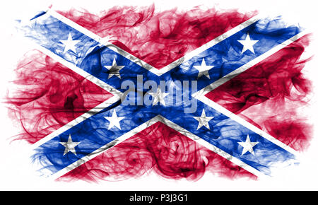 Confederate Flag, Navy Jack rauch Flagge Stockfoto