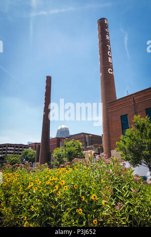 WINSTON - SALEM, NC, USA - Juni 15: Bailey Park am 15. Juni 2018 in der Innenstadt von Winston - Salem, North Carolina. Stockfoto