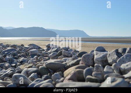 West Shore, Llandudno, North Wales auf einem kalten Wintertag Stockfoto