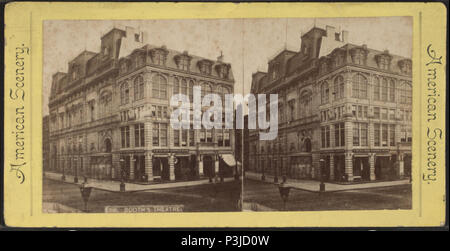 . Booth's Theater. Alternative Titel: Amerikanische Landschaft. Abdeckung: 1870?-1895?. Digitale Element veröffentlicht 4-12 2006; Aktualisiert im 6-25 2010. 40 Booth's Theater, von Robert N. Dennis Sammlung von stereoskopische Ansichten 2. Stockfoto