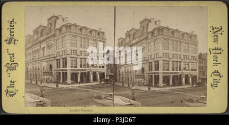. Booth's Theater. Alternative Titel: Das 'Beste' Series, New York City. Abdeckung: 1870?-1895?. Digitale Element veröffentlicht 4-12 2006; Aktualisiert im 6-25 2010. 40 Booth's Theater, von Robert N. Dennis Sammlung von stereoskopische Ansichten 6. Stockfoto