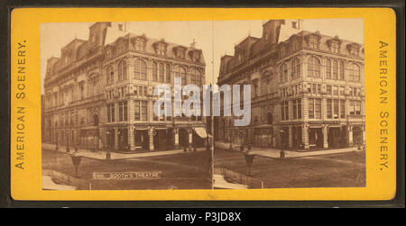 . Booth's Theater. Alternative Titel: Amerikanische Landschaft. 1390. Abdeckung: 1860?-1925. Quelle Impressum: 1860?-1925.. Digitale Element veröffentlicht 12/30-2005; 2-13-2009 aktualisiert. 40 Booth's Theater, von Robert N. Dennis Sammlung von stereoskopische Ansichten Stockfoto