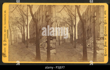 . Ansicht der Wabash Avenue, Blick nach Norden. Alternative Titel: Großes Feuer in Chicago, Okt. 9, 1871; unter den Ruinen in Chicago. 41. Abdeckung: 1871. Quelle Impressum: Chicago, Illinois: Lovejoy & Foster, 1871.. Digitale Element veröffentlicht 6-15 2005; 2-12-2009 aktualisiert. 368 Anzeigen von Wabash Avenue, Blick nach Norden, von Lovejoy &Amp; Fördern Stockfoto