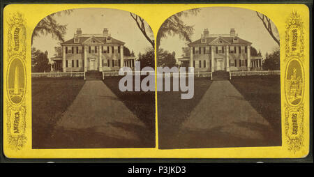 . Washington's Hauptsitz in Cambridge. Alternative Titel: Amerika dargestellt. Boston & Vororten. Abdeckung: 1859?-1910?. Quelle Impressum: 1859?-1910?. Digitale Element veröffentlicht 7-28 2005; 2-12-2009 aktualisiert. 376 Washington's Hauptsitz in Cambridge, von Robert N. Dennis Sammlung von stereoskopische Ansichten 3. Stockfoto