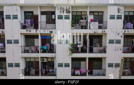 Bangkok, Thailand - 20.April 2018. Alte Wohnung an der Silom in Bangkok, Thailand. Stockfoto