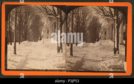 . Winter Blick auf Taconic Hotel, Manchester, VT-1885 Reichweite: 1870??. Quelle Impressum: 1870?-1885?. Digitale Element veröffentlicht 3-9 2006; 2-13-2009 aktualisiert. 384 Winter Blick auf Taconic Hotel, Manchester, VT, von Allen, H. S. (Henry S.) Stockfoto