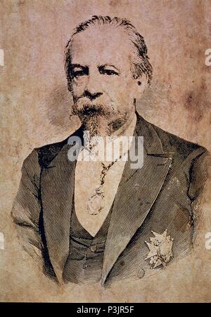 JOSE ZORRILLA (1817-1893). Lage: Biblioteca Nacional - COLECCION, MADRID, SPANIEN. Stockfoto