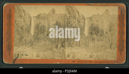 43 Bridal Veil Fall; Anmutigsten im Tal, von Robert N. Dennis Sammlung von stereoskopische Ansichten Stockfoto