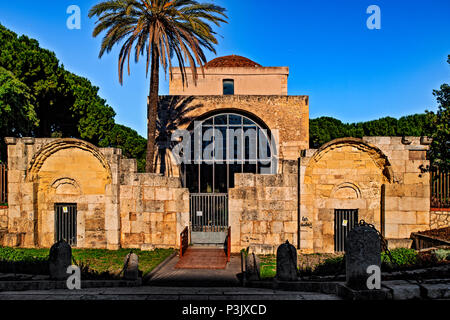 Italien Sardinien Villanova Cagliari Kirche S. Saturnino, älteste Kirche in Cagliari Stockfoto