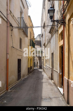 Grottaglie (Italien) - die Stadt in der Provinz Taranto, Apulien, Süditalien, berühmt für künstlerische Keramik. Hier die eindrucksvollen historischen Zentrum Stockfoto