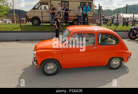 "Zastava 750' ein supermini City Car durch die serbischen Automobilhersteller Zavod Crvena Zastava in Kragujevac unter Lizenz hergestellt von 1962. Es war eine Version von Stockfoto