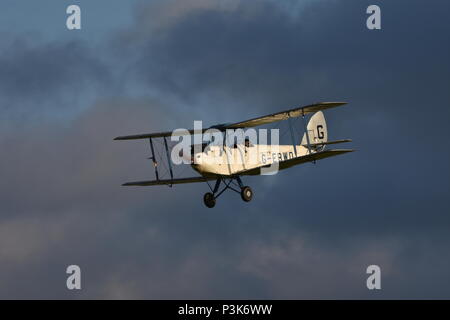 DH 60X Motten Shuttleworth Abend Airshow Juni 2018 Stockfoto