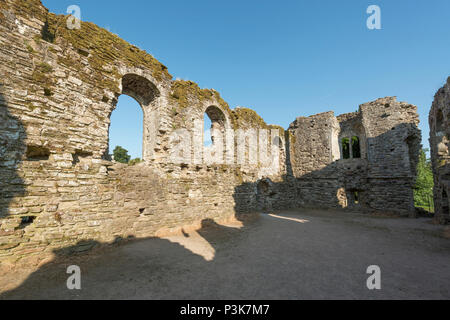 Die Ruinen von Constable's Haus in Christchurch, Dorset, Großbritannien. Stockfoto