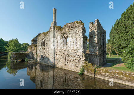 Die Ruinen von Constable's Haus in Christchurch, Dorset, Großbritannien. Stockfoto