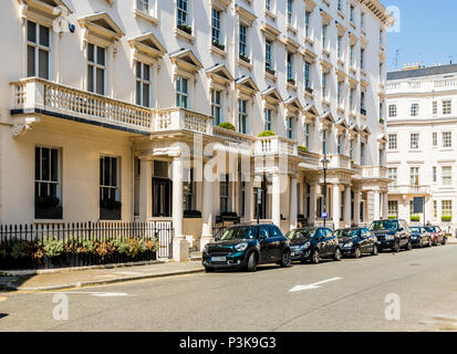 Wohlhabende und teure Wohnungen in London Stockfoto