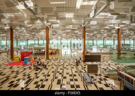Die Leute am Flughafen, Singapur Stockfoto