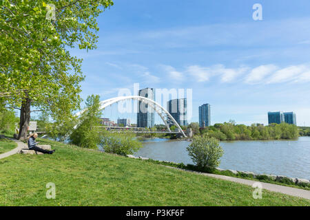 Arch Brücke über den Humber Fluss, Toronto, Ontario, Kanada Stockfoto