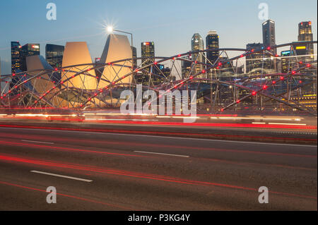 Singapur, Republik Singapur, Asien, angesichts der finanziellen Zentrum von Singapur Stockfoto