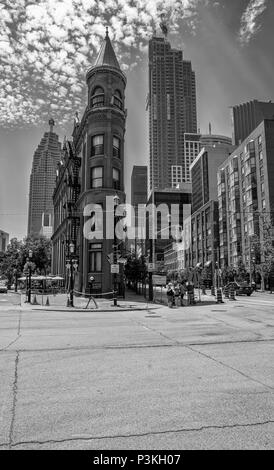 TORONTO, ONTARIO - Juli 06, 2017: gooderham oder Flatiron Building Stockfoto