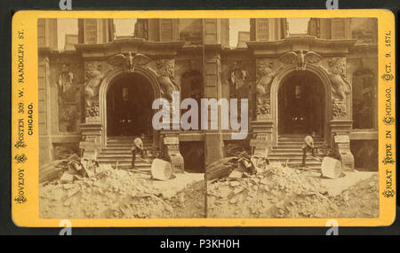 . Gebäude der Republik Insurance Co., LaSalle Street. Alternative Titel: Großes Feuer in Chicago, Okt. 9, 1871; unter den Ruinen in Chicago. 5. Abdeckung: 1871. Quelle Impressum: Chicago, Illinois: Lovejoy & Foster, 1871.. Digitale Element veröffentlicht 6-15 2005; 2-12-2009 aktualisiert. 48 Gebäude der Republik Insurance Co., LaSalle Street, die von Lovejoy &Amp; Fördern Stockfoto