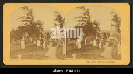 . Beerdigung Hill, Plymouth, Massachusetts Abdeckung: 1865?-1905?. Quelle Impressum: 1865?-1905?. Digitale Element veröffentlicht 9-15 2005; 2-12-2009 aktualisiert. 49 Beerdigung Hill, Plymouth, Masse, durch Kilburn Brüder Stockfoto