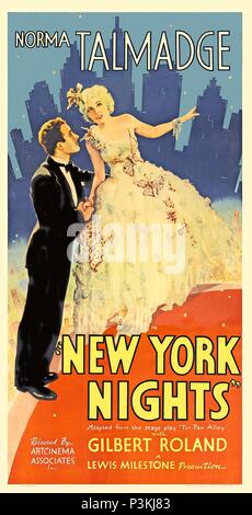 Original Film Titel: NEW YORK NÄCHTE. Englischer Titel: NEW YORK NÄCHTE. Regisseur: Lewis Milestone. Jahr: 1929. Quelle: UNITED ARTISTS/Album Stockfoto