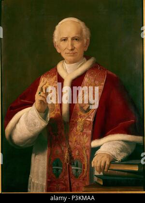 Leo XIII (Leone XIII), Papst von 1878 bis 1903. Madrid, Nuntiatur. Lage: NUNCIATURA, MADRID, SPANIEN. Stockfoto