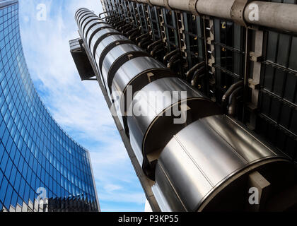 Lloyds Building und Willis Building, City of London, Großbritannien Stockfoto
