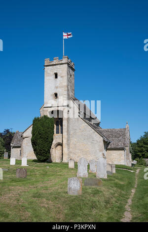 St. Marien Kirche, Swinbrook, Oxfordshire, Vereinigtes Königreich Stockfoto