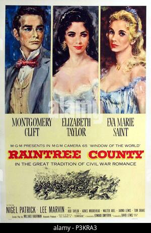 Original Film Titel: RAINTREE COUNTY. Englischer Titel: RAINTREE COUNTY. Regisseur: EDWARD DMYTRYK. Jahr: 1957. Credit: M.G.M/Album Stockfoto