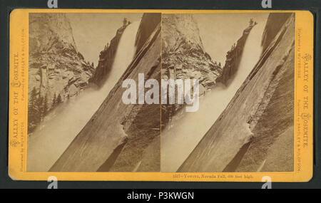 389 Yowiye, 'Nevada Fall, 600 Meter hoch, von Eadweard Muybridge,, 1830-1904 2. Stockfoto