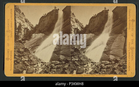 389 Yowiye, 'Nevada Fall, 600 Meter hoch, von Eadweard Muybridge,, 1830-1904 Stockfoto