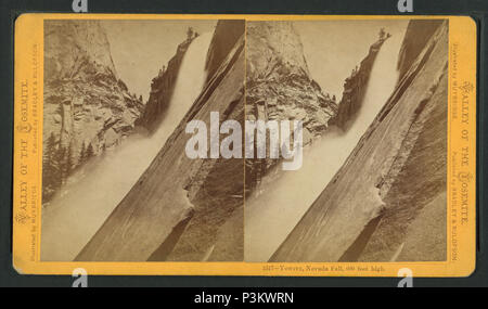 . Yowiye, 'Nevada Fall, 600 Meter hoch. Alternative Titel: fotografischen Illustrationen der Pazifischen Küste, 1317. Erstellt: 1868-1873. Abdeckung: 1868-1873. Quelle Impressum: 1868-1873. Digitale Element veröffentlicht 7-28 2005; 2-12-2009 aktualisiert. 389 Yowiye, 'Nevada Fall, 600 Meter hoch, von Eadweard Muybridge,, 1830-1904 2. Stockfoto