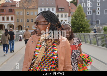 Könige von Kamerun besuchen Görlitz und Zgorzelec Stockfoto