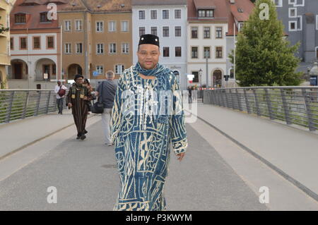 Könige von Kamerun besuchen Görlitz und Zgorzelec Stockfoto