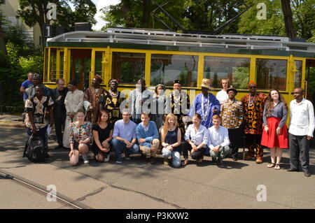 Könige von Kamerun besuchen Görlitz und Zgorzelec Stockfoto