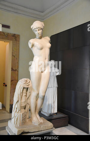 Statue der Venus Esquilina (Erste imperial Age). Die Kapitolinischen Museen, im Jahre 1734 als erstes Museum der Welt, der Piazza del Campidoglio, Capit Stockfoto