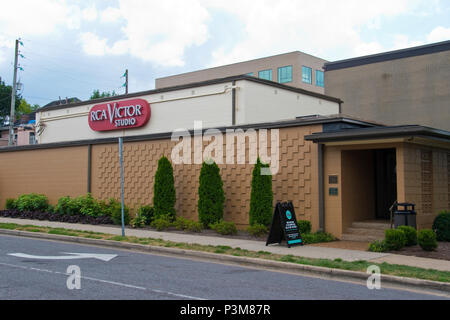 Der RCA Studio B, der historischen Music Row Recording Studio in Nashville, Tennessee ist berühmt für Aufnahmen von Elvis Presley und anderen namhaften Musikern. Stockfoto