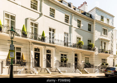 Wohlhabende und teure Wohnungen in London Stockfoto