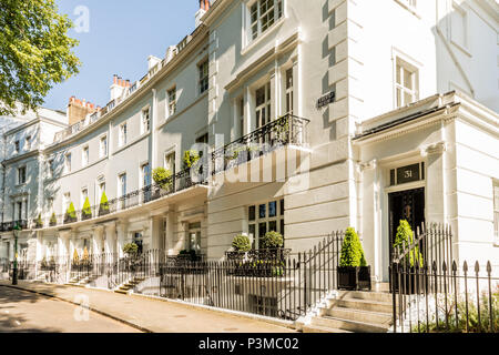 Wohlhabende und teure Wohnungen in London Stockfoto